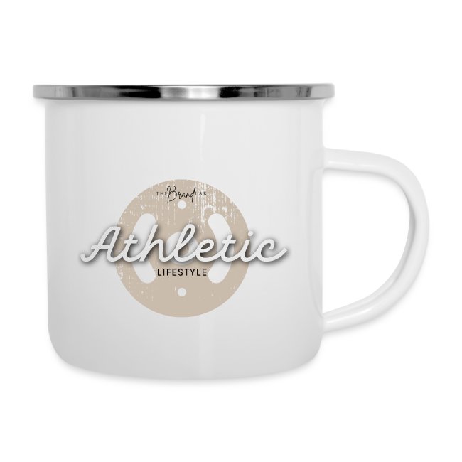Fitness Emaille Tasse